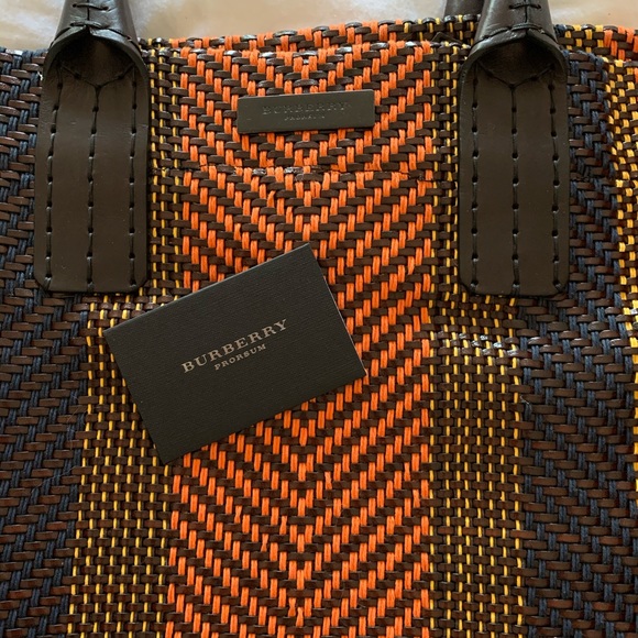burberry prorsum 2012 woven bag - Picture 4 of 5